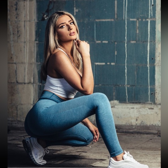 Alphalete Aero Leggings Blue - Picture 1 of 7